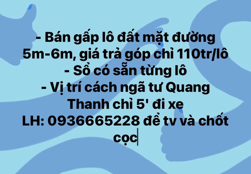 Cần bán Đất đường 304, Xã Quang Hưng, Diện tích 70m², Giá 550 Triệu