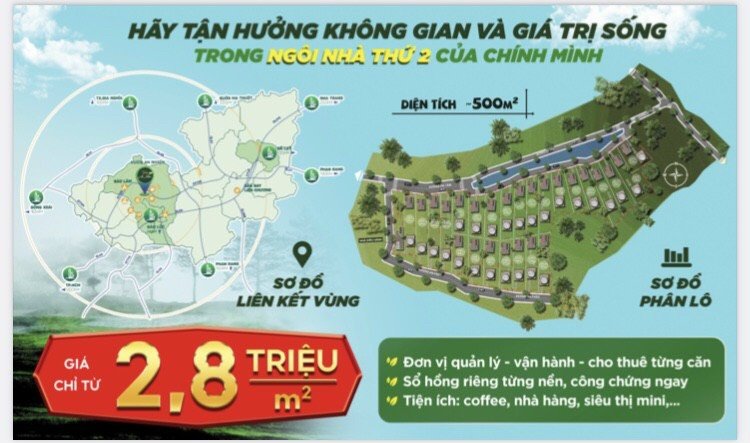 Cần bán Đất nền dự án đường ĐT 725, Thị trấn Lộc Thắng, Diện tích 500m², Giá 2.8 Triệu/m² 2