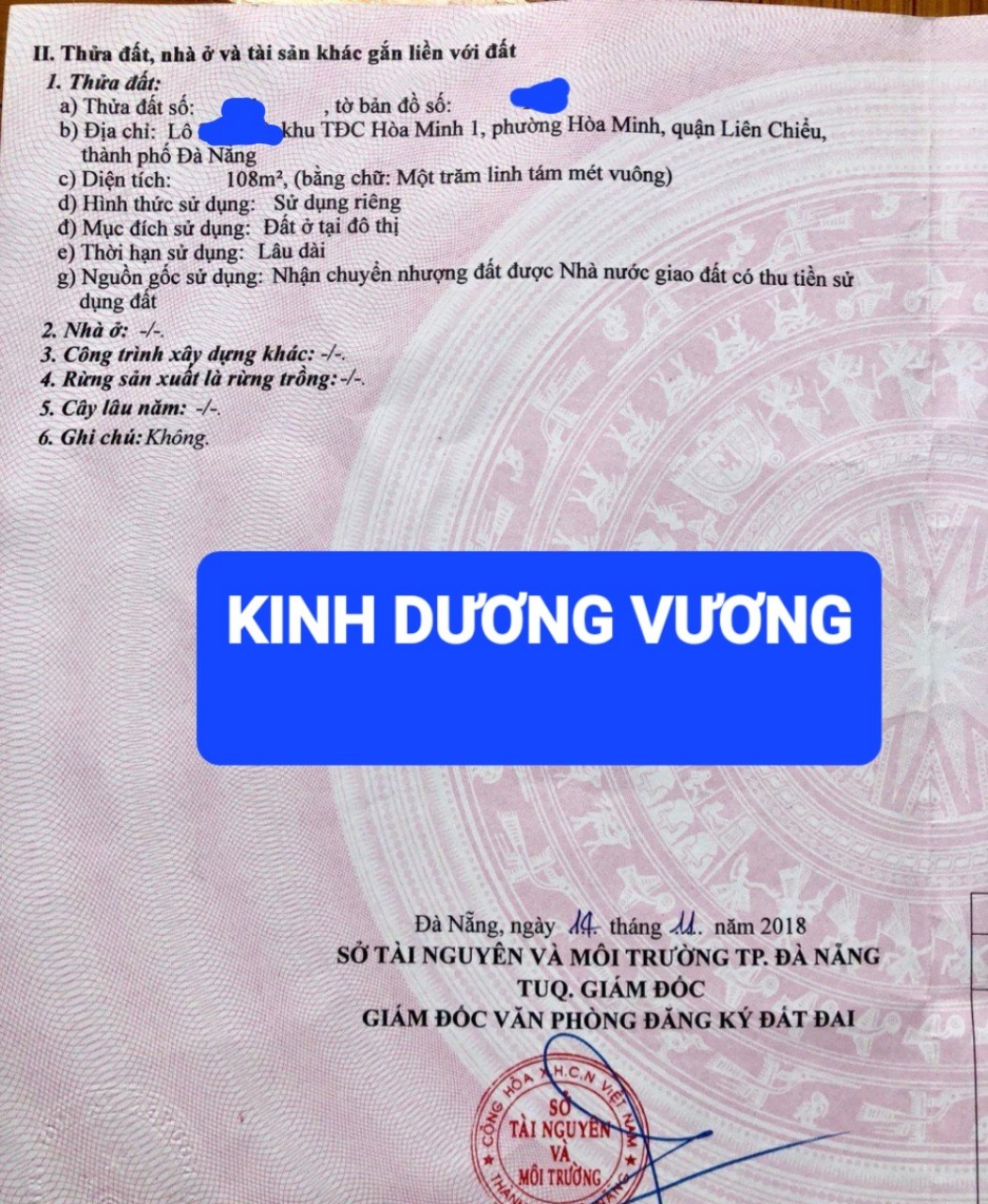 Bán nhà 2 tầng đường Kinh Dương Vương - Hòa Minh - Liên Chiểu - Đà Nẵng. 3