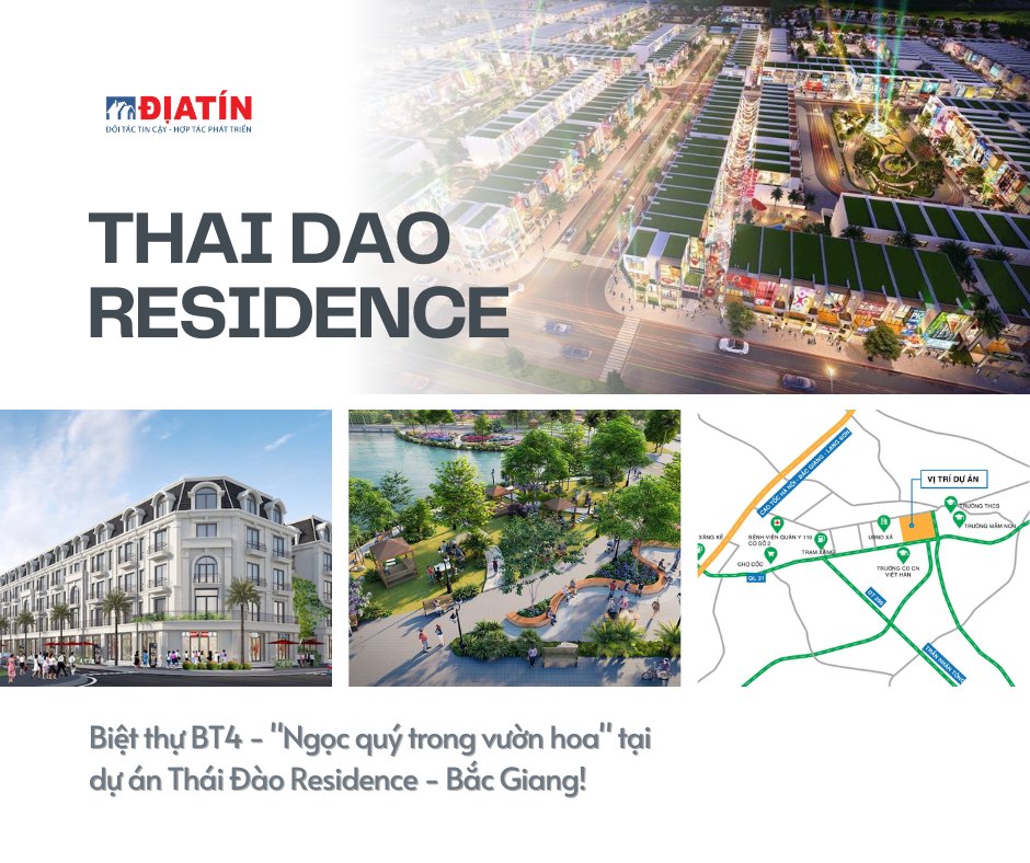 Bán Xuất ngoại giao Đất nền GIÁ RẺ dự án Thái Đào Residence Thôn Mầu – Mặt đường Ql 31 2