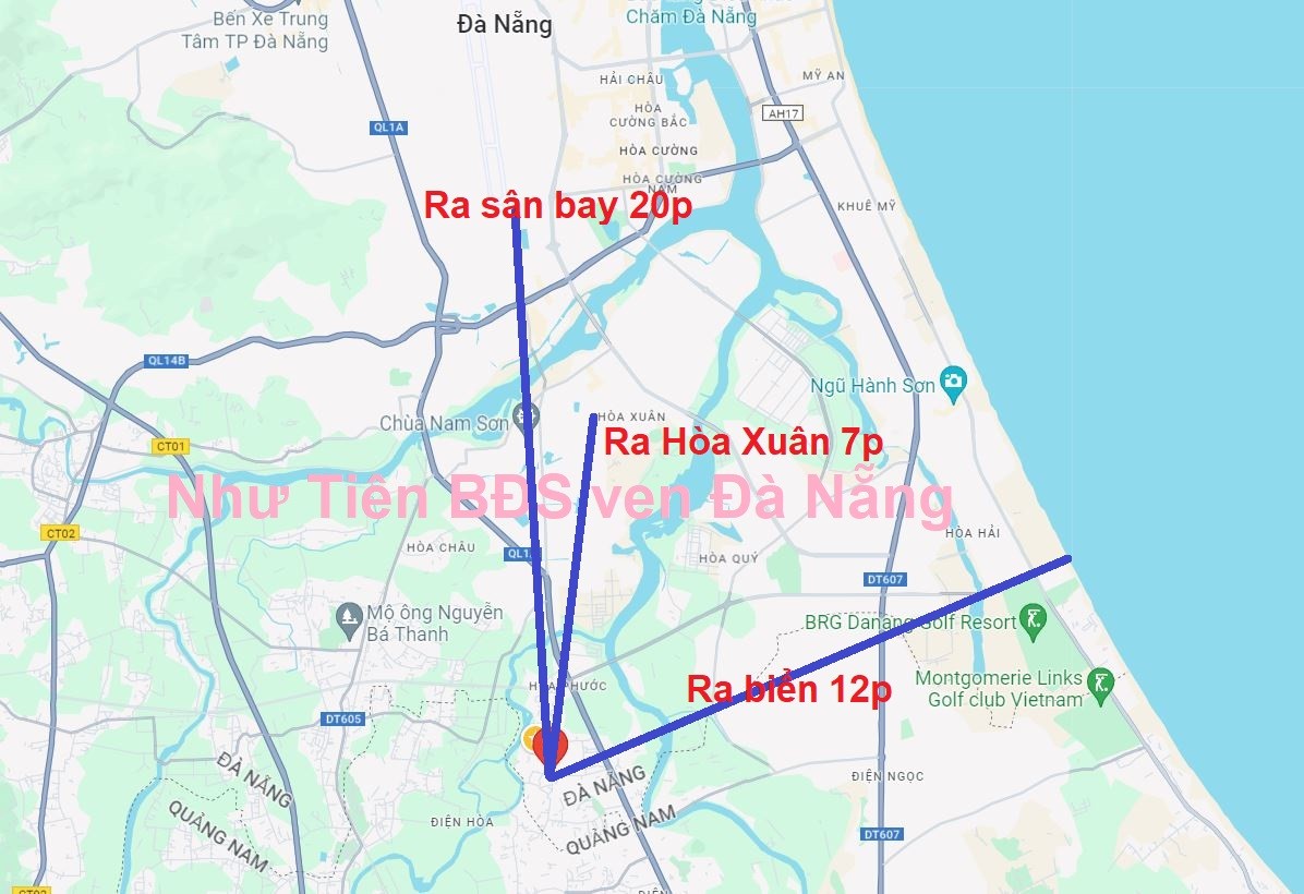 1. Bán lô đất Hòa Phước, Đà Nẵng mặt tiền đường nhựa 5m giá 1.1x tỷ, hơn 100m2 5