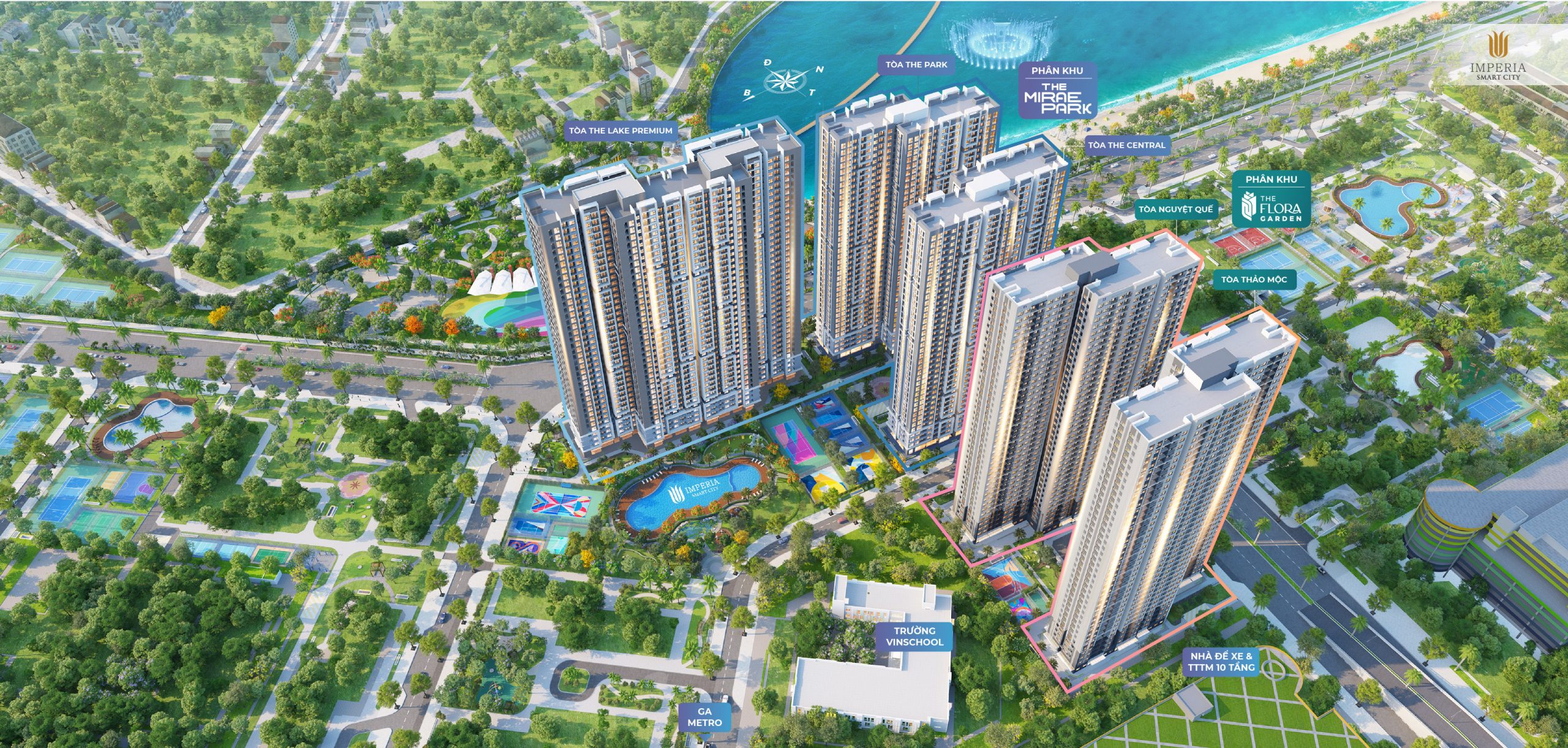 Cần gấp bán gấp CH 2PN1WC tòa I3 IMPERIA Smart City giá sốc 2,46 tỷ. Căn nguyên bản, View nội khu. 2