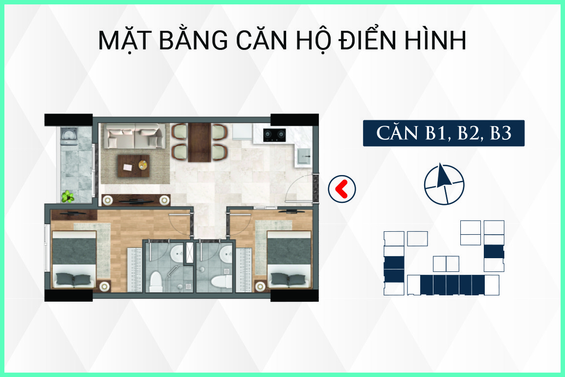 Cần bán Căn hộ chung cư dự án Bcons Plaza, Diện tích 52m², Giá 1.75 Tỷ 2