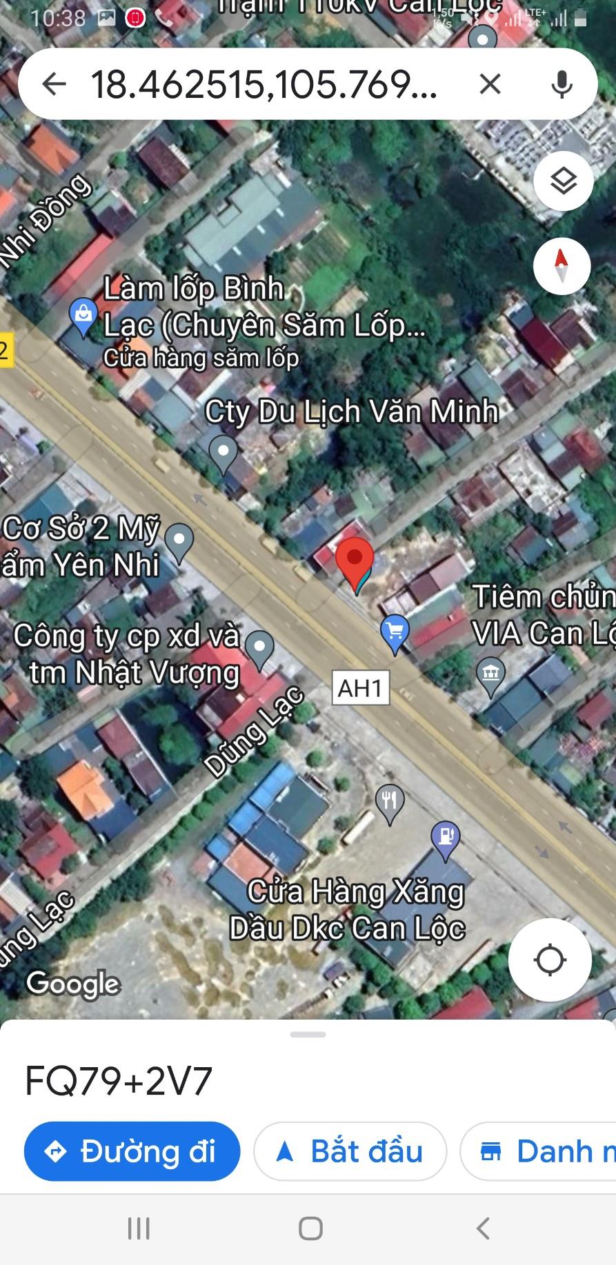 BÁN ĐẤT - Quốc Lộ 1A Trung Tâm Thị Trấn Nghèn , Huyện Can Lộc. 2