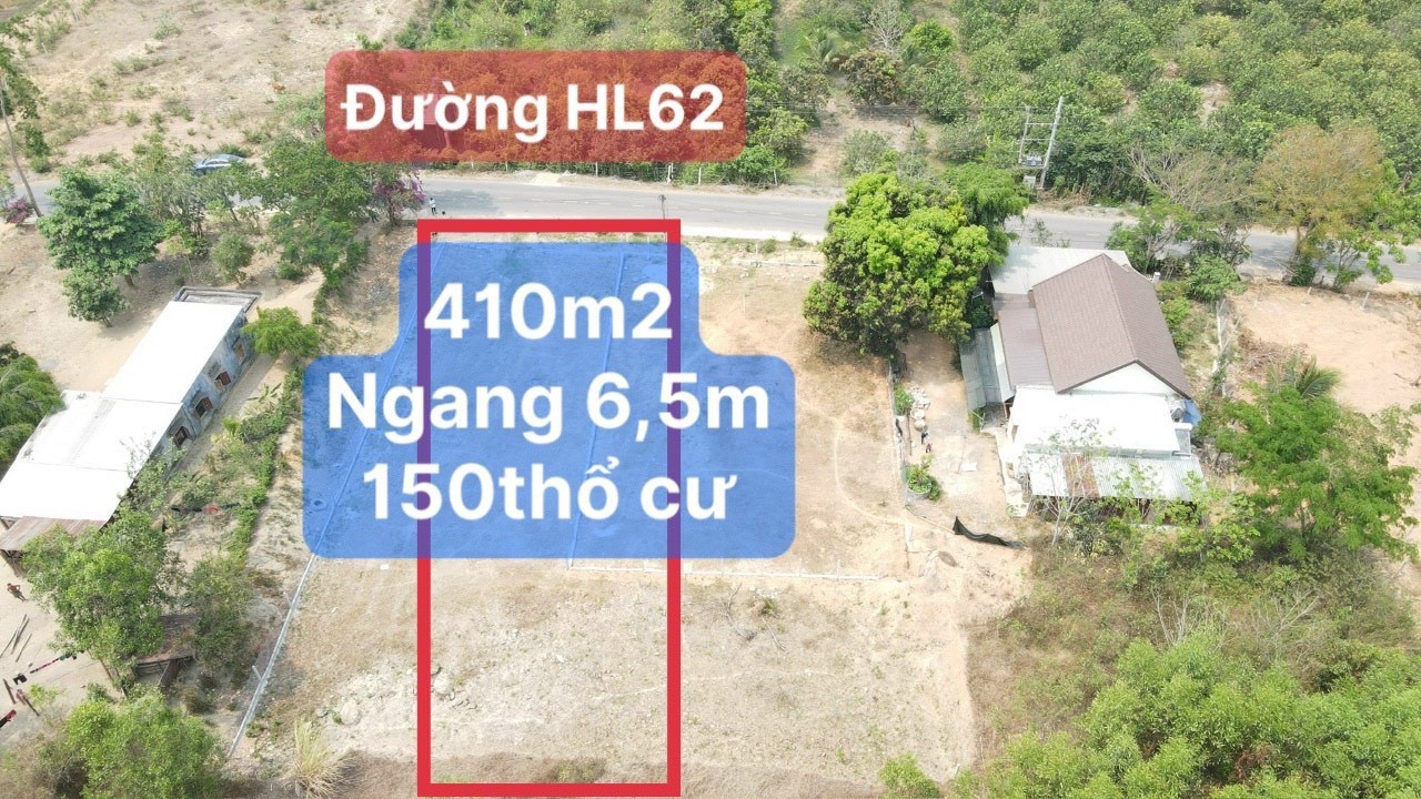 Mặt Tiền HL62 Nước Nhĩ Yangbay ,Khánh Hòa. giá chưa tới 2tr/m2DT: 410m2 ngang 6,5m, có 2