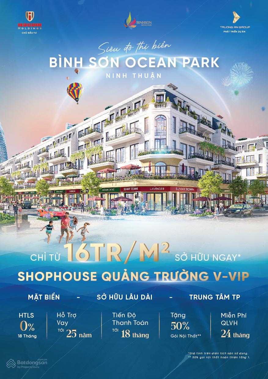 Cần bán Shophouse  Dự án khu đô thị mới Bình Sơn Ocean Park, Diện tích 342m², Giá 6 Tỷ 5