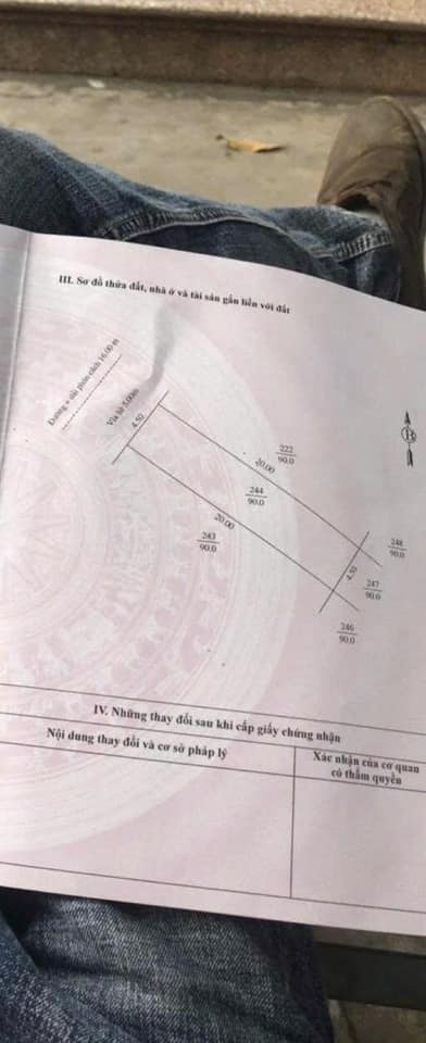 Bán lô đất mặt đường đôi trục chính khu Âu Việt, TP Hải Dương 90m2, mt 4.5m, đường 26m, giá tốt