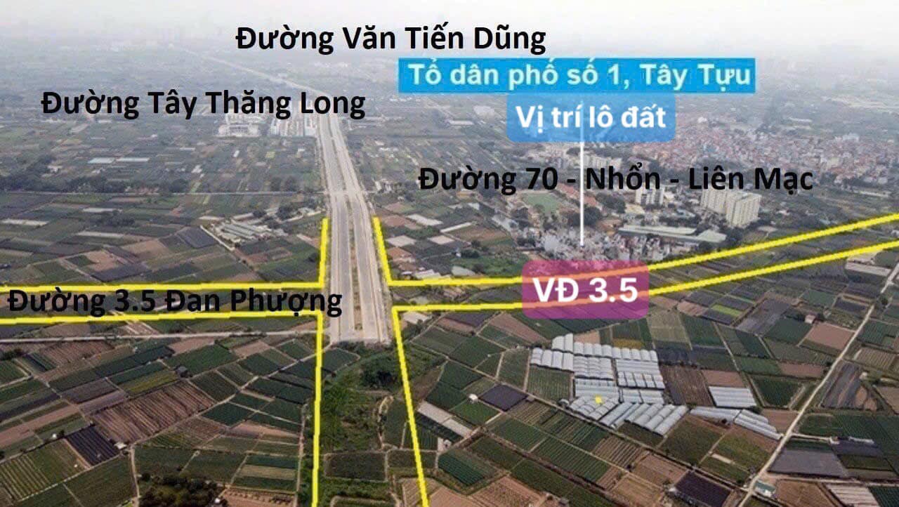 Cần bán Đất 39.6m phân lô bàn cờ đường thôngđường Tây Tựu, Xã Tây Tựu, Diện tích 39.6m², Giá 4.6 Tỷ 2