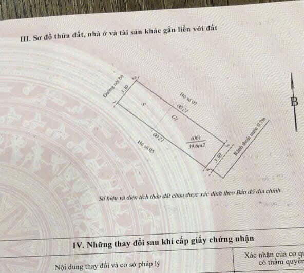 Cần bán Đất 39.6m phân lô bàn cờ đường thôngđường Tây Tựu, Xã Tây Tựu, Diện tích 39.6m², Giá 4.6 Tỷ