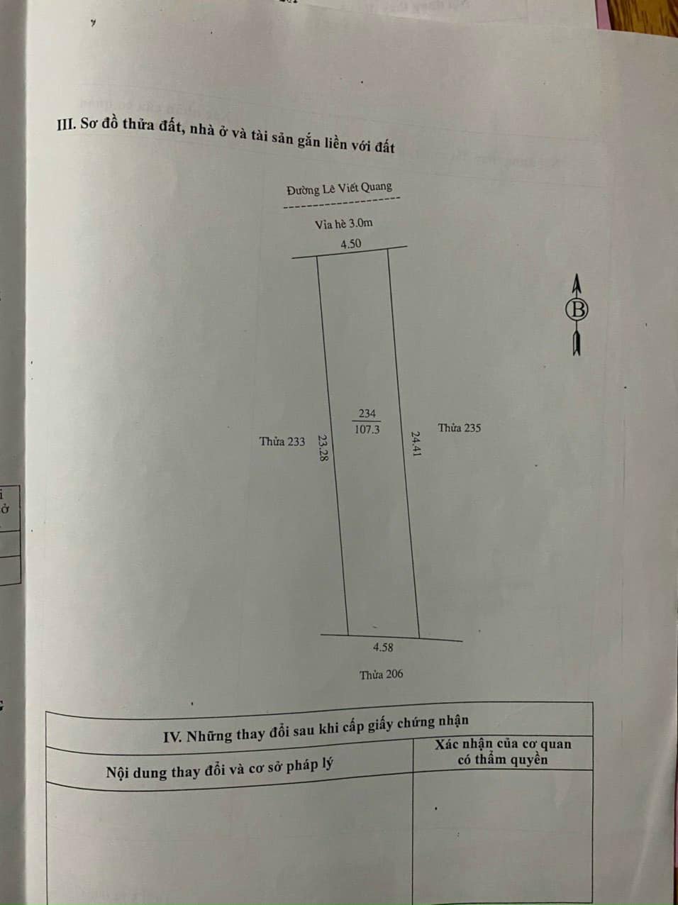 Bán đất mặt phố Lê Viết Quang, ph Ngọc Châu, TP HD, 107.3m2, mt 4.5m, KD buôn bán tốt 4