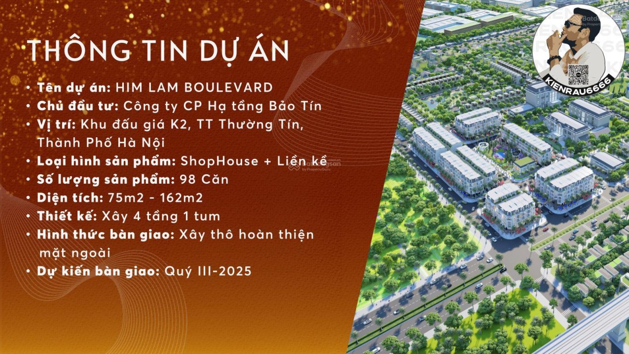 Cực HIẾM chỉ 8lô LK 2Mặt tiền Himlam Boulevard cửa ngõ QL1A, kinh doanh hết nước chấm, CK Cao 2