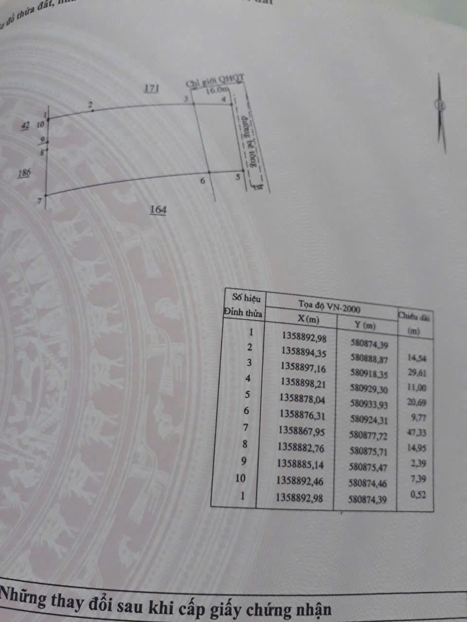 Bán đất Diên Đồng giá rẻ đường thông ngay sau lưng Uỷ ban 5