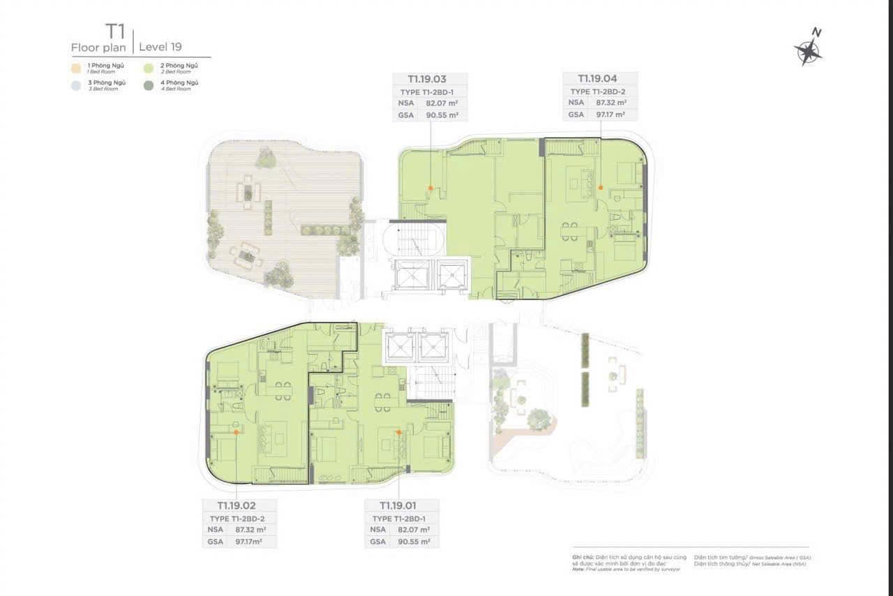 Cần bán Căn hộ chung cư Phường Thủ Thiêm, Quận 2, Diện tích 90m², Giá 15.667 Tỷ 6