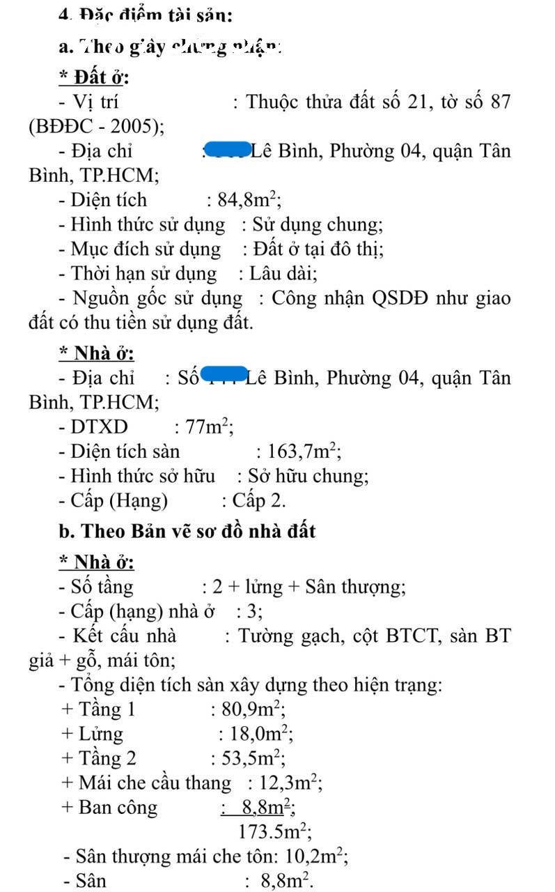 Quá rẻ có 1.0.2, 2MT Lê Bình, P4 Quận Tân Bình 85m2 giá chỉ 9.9 tỷ 3