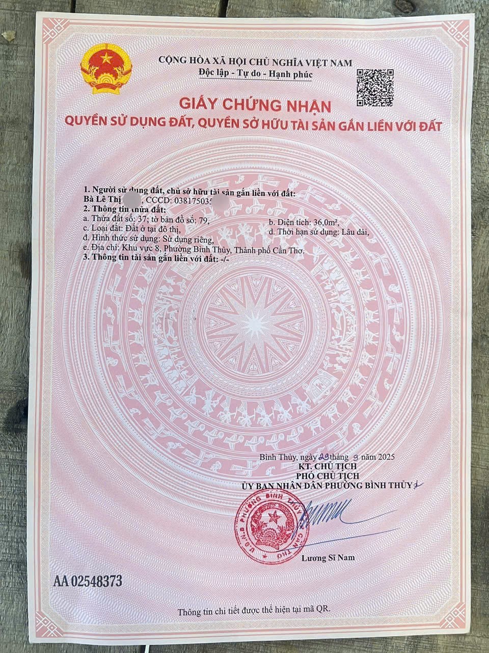 52. NỀN THỔ CƯ - 2 MẶT TIỀN - VỊ TRÍ ĐẸP - LỘ 5M 4