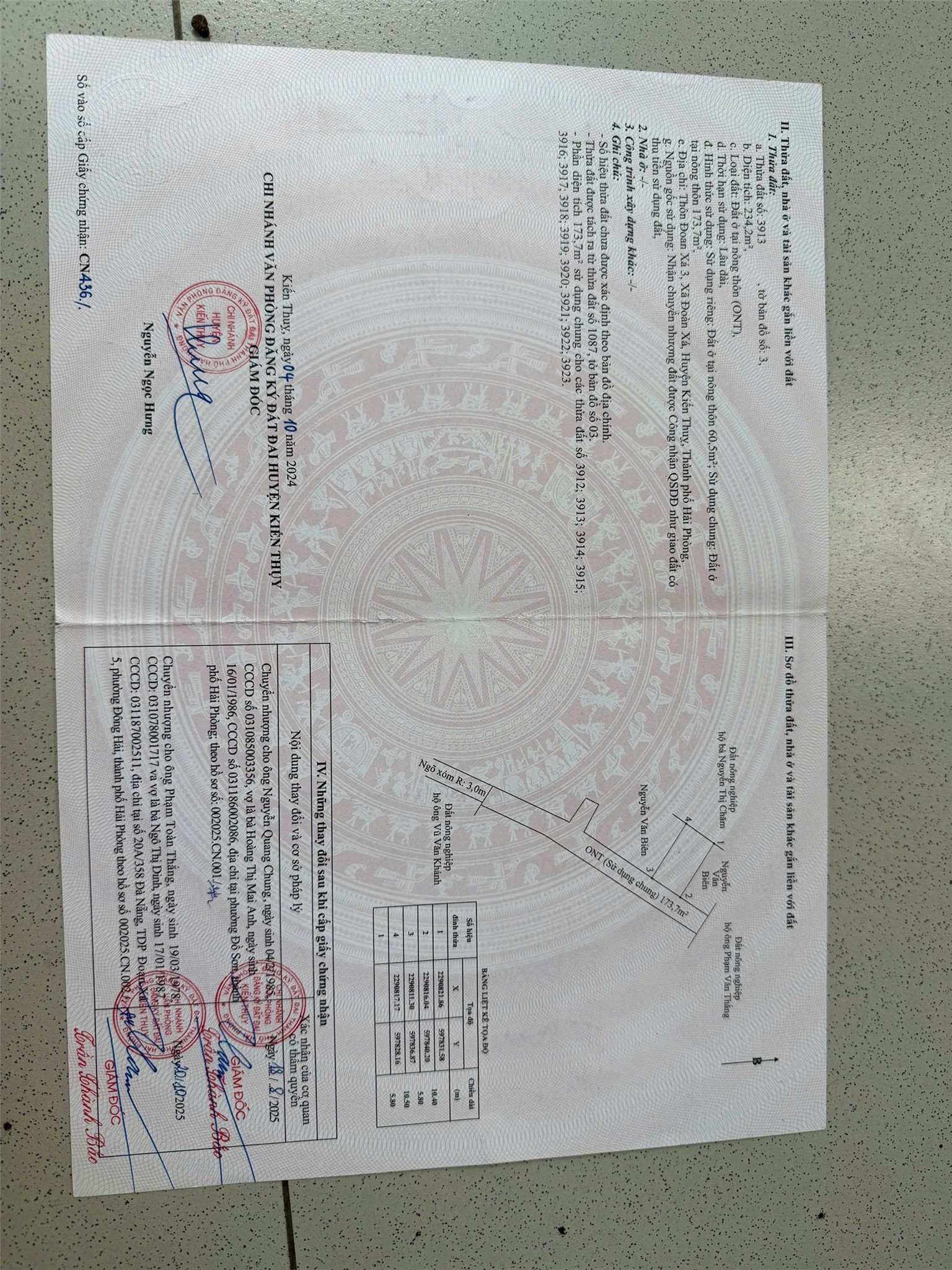 LÔ HIẾM 60.5M² – GIÁ 1.2X TỶ – KHU DÂN CƯ TRUNG TÂM ĐOÀN XÁ  ZALO 0567 222 555 2