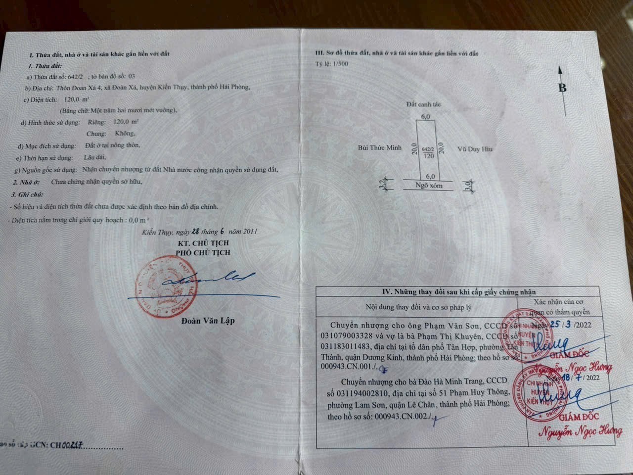 Lô đất 120m² giá 1,x tỷ – gần đường 404, trung tâm Đoàn Xá! ZALO 0567 222 555 3
