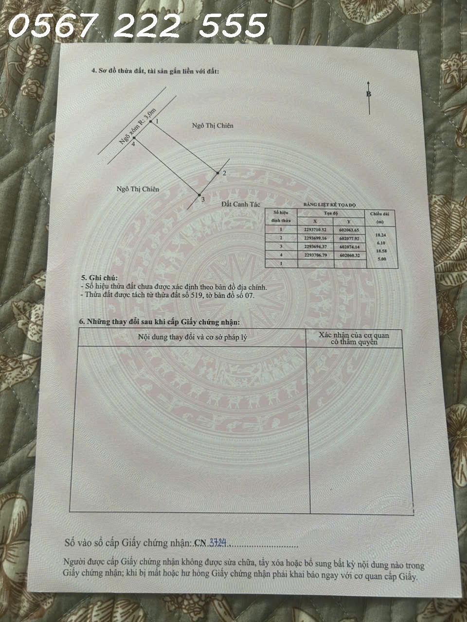 Chính chủ gửi bán lô đất siêu đẹp – Kính Trực, Tân Phong, Kiến Thụy  ZALO 0567 222 555