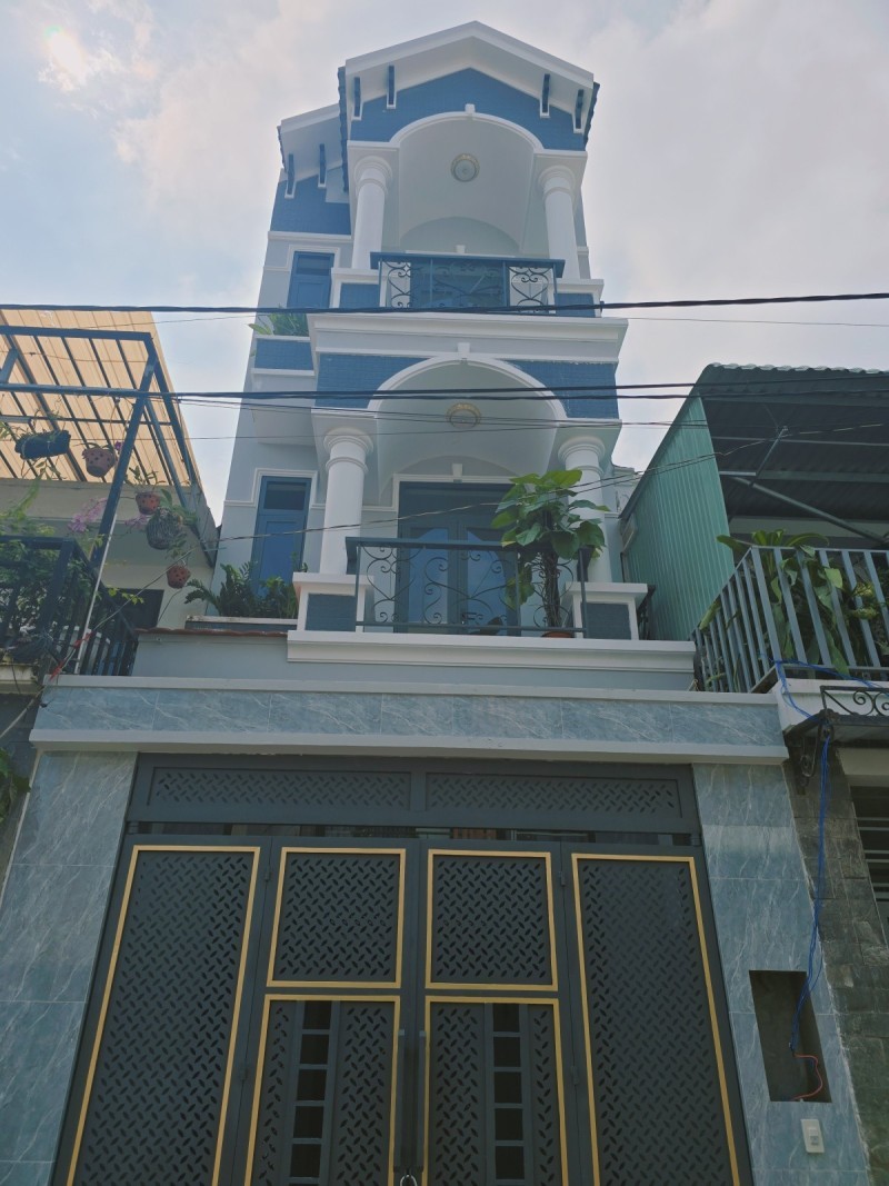 Bán nhà 3 tầng, 4PN hẻm xe hơi đường Số 6, Long Trường, Q.9. TP HCM. DT 56m2, SH, 5.55  tỷ. 5