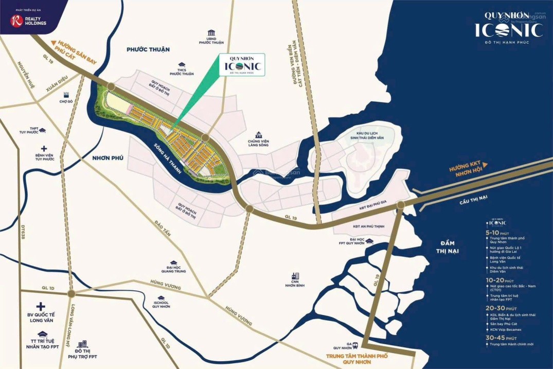 Bán  đất dự án đẹp ở mặt tiền QL19 Quy Nhơn Giá chỉ từ 2,2 tỷ/lô diện tích 80m2, Hỗ trợ trả góp 2