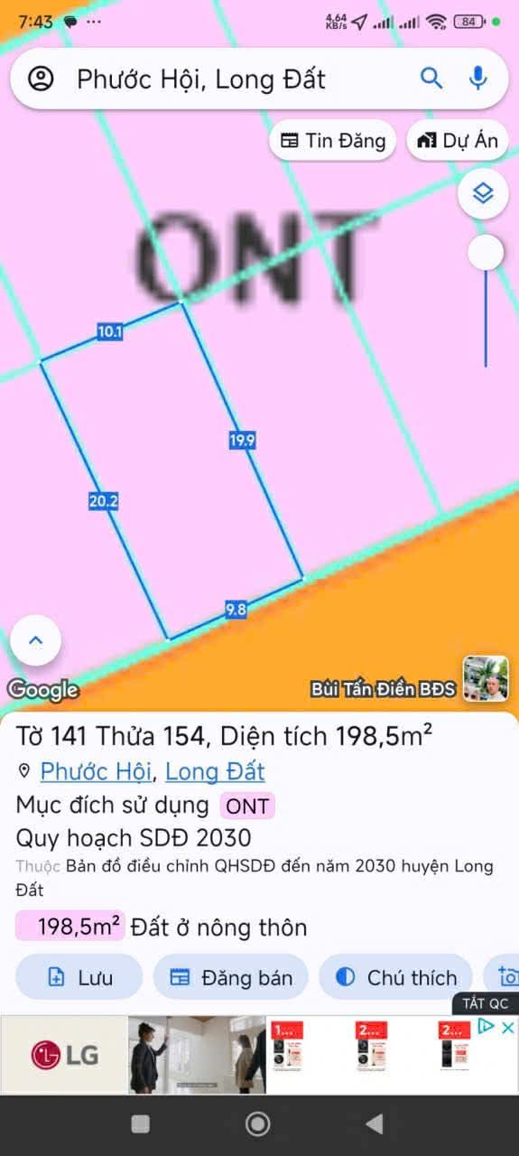 Cần bán Đất đường Võ Văn Kiệt, Xã Lộc An, Diện tích 200m², Giá 2 Tỷ