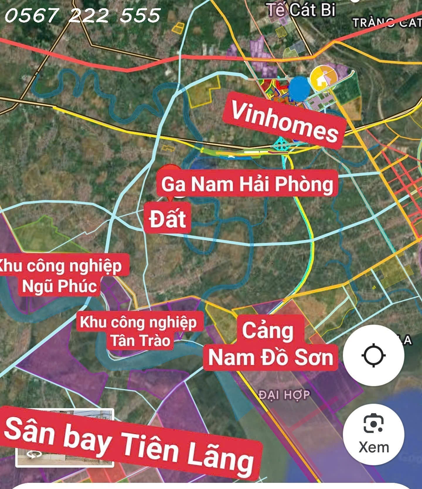 Lô góc hiếm trung tâm Kiến Thụy – đường nhựa 4m, giá chỉ 1,x tỷ  ZALO 0567 222 555 5