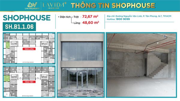 Cần bán Cửa hàng - Kiot - Mặt bằng dự án Lavida Plus, Diện tích 100m², Giá 55 Tỷ