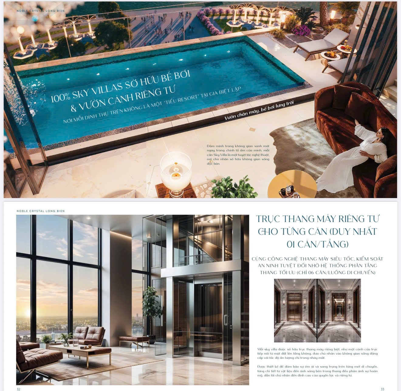 Mở bán biệt thự trên không NOBLE CRYSTAL Long Biên ngay gần Vinhomes Riverside 4