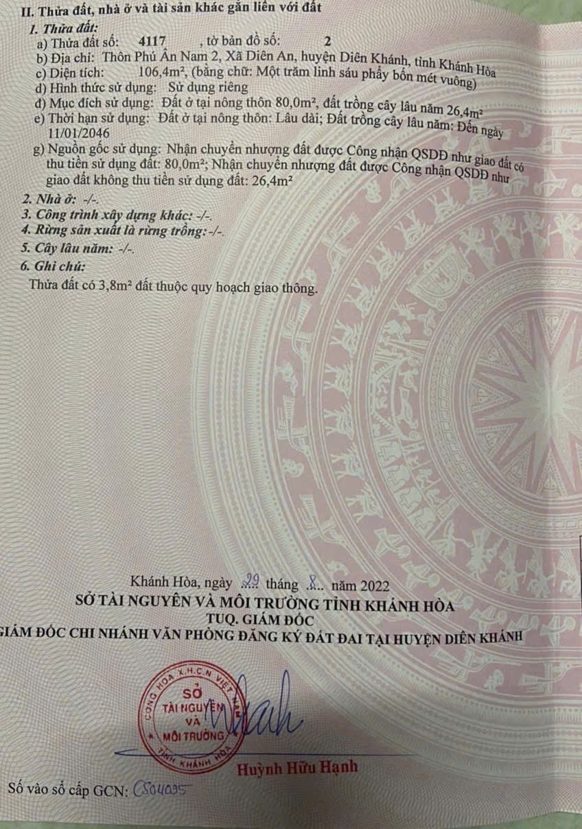 Bán đất Diên An giá rẻ hẻm đường Gò Thập cách 23/10 đúng 200m gần Cầu Ông Bộ 8