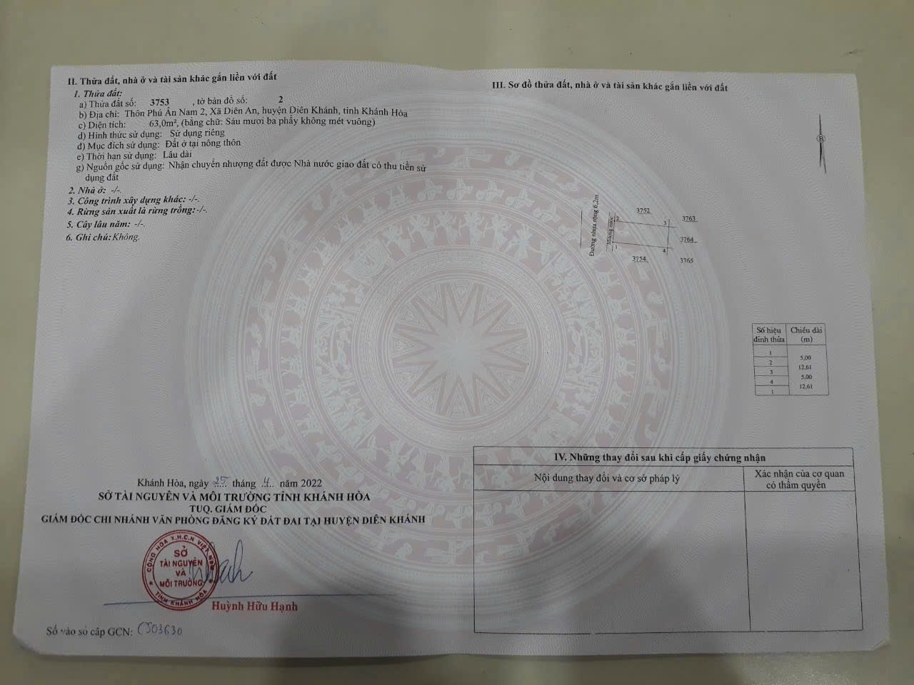 Bán đất Diên An mặt tiền đường Chợ Chiều giáp ranh khu đô thị Phú Ân Nam 2 7