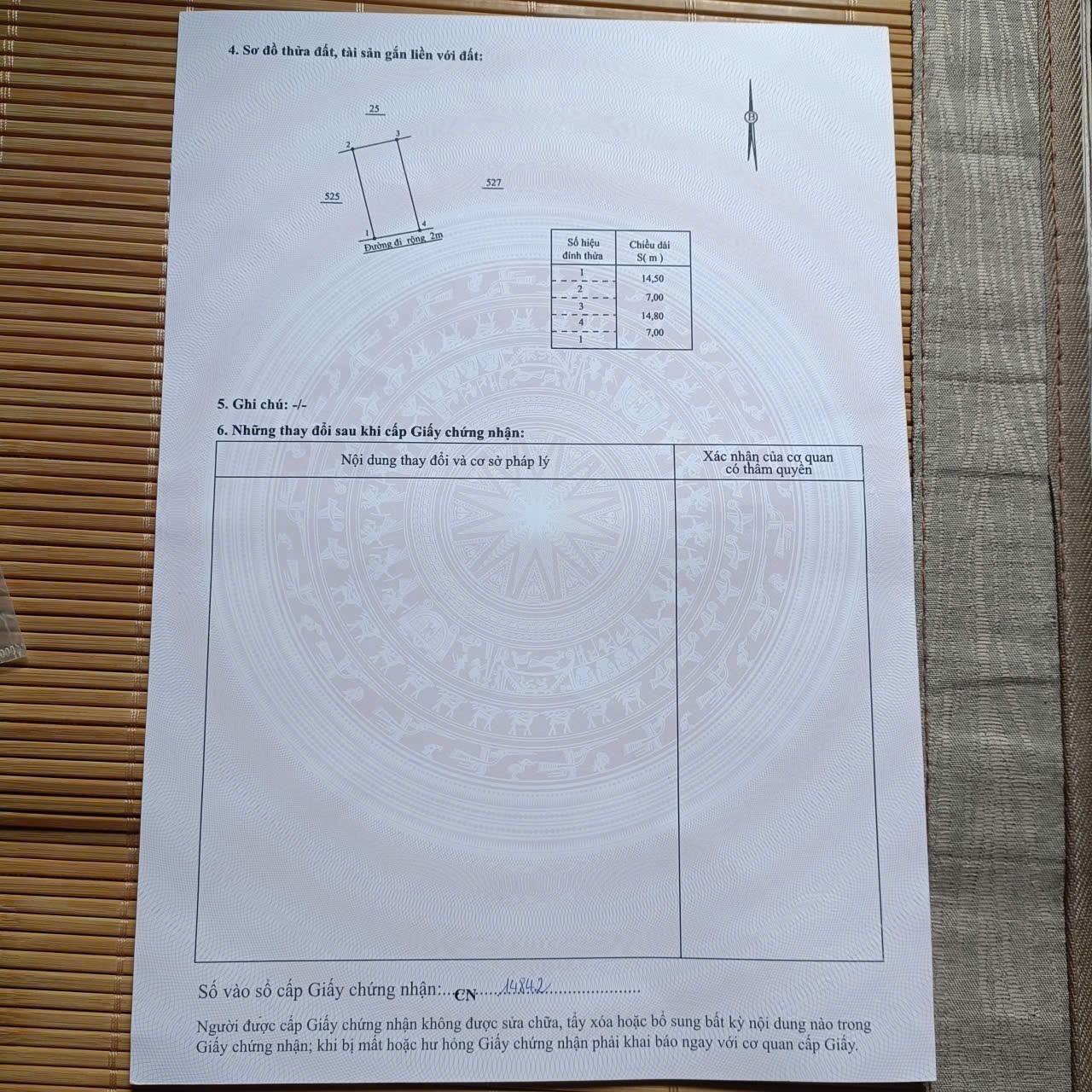 Bán đất Diên Lạc giá rẻ đường Tổ 2A cách Tỉnh Lộ 2 đúng 100m 8
