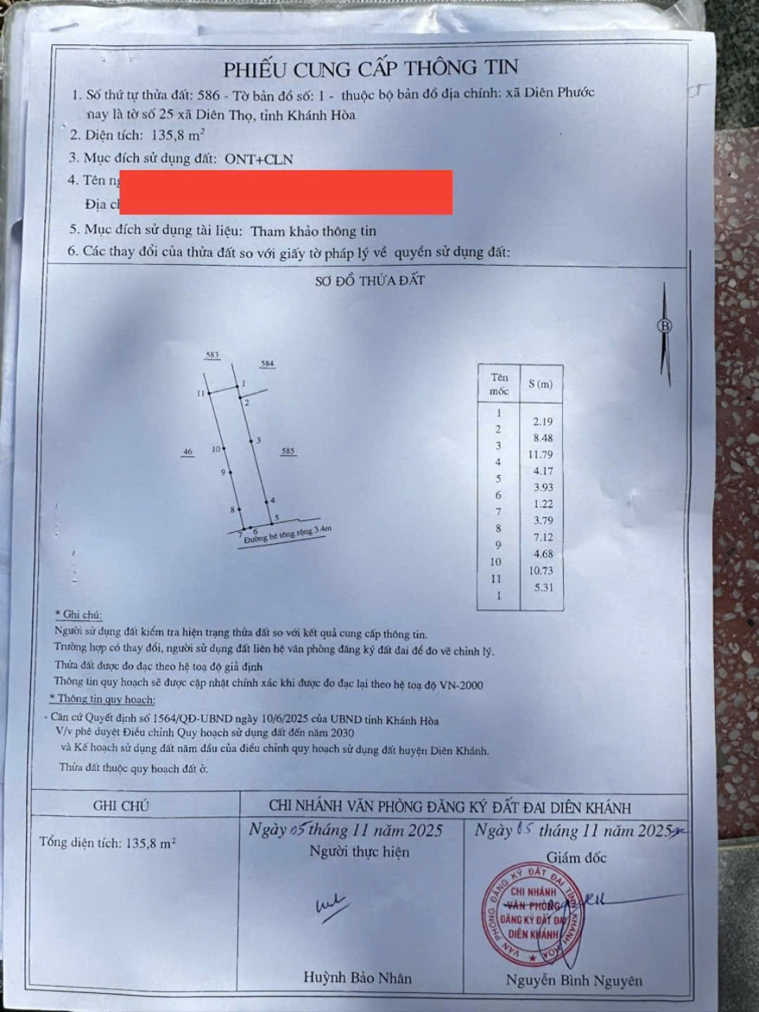 Bán đất Diên Phước giá rẻ đường oto thông - dân cư đông 7