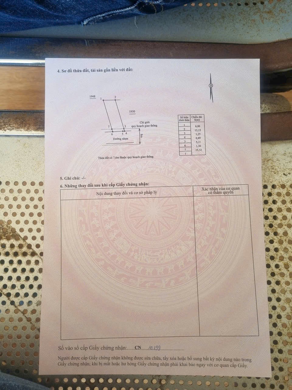Bán đất Diên Hoà thôn Quang Thạnh mặt tiền đường nhựa nội thôn 8