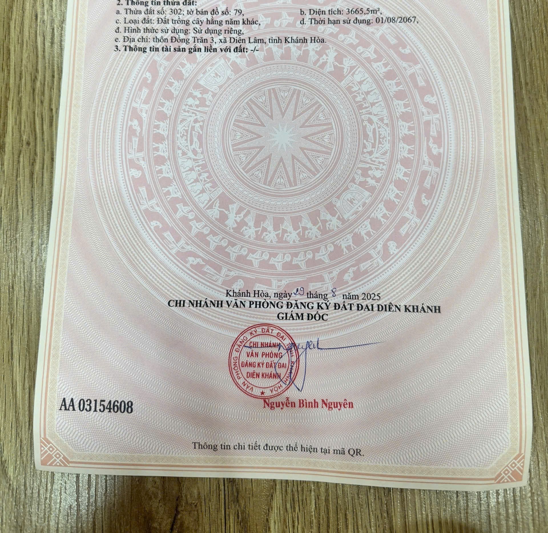 Bán đất vườn Diên Đồng mặt tiền đường nhựa liên xã - ngang bám đường gần 100m 7