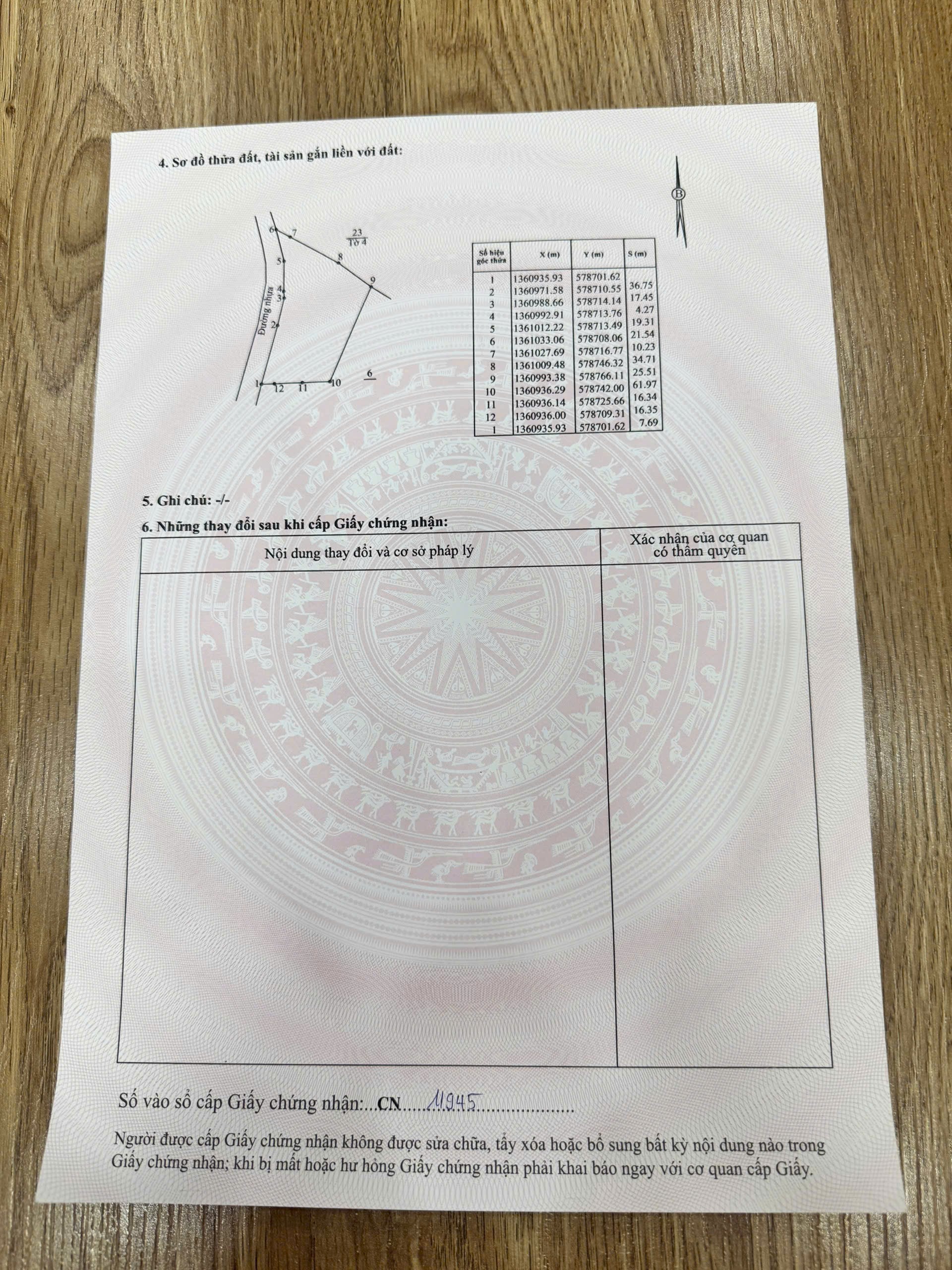 Bán đất vườn Diên Đồng mặt tiền đường nhựa liên xã - ngang bám đường gần 100m 8