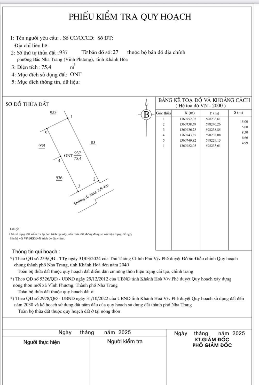 Bán đất Vĩnh Phương giá rẻ thôn Đắc Lộc hẻm đường Đất Phú - đường thông 7