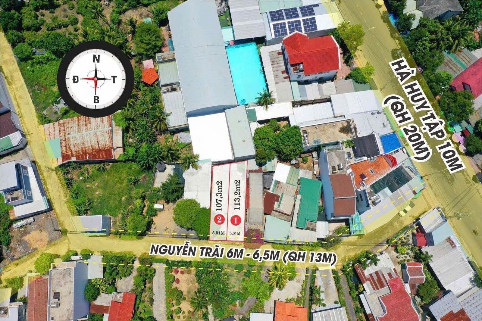 Bán 2 lô đất thị trấn Diên Khánh mặt đường Nguyễn Trãi gần chợ Thành 8