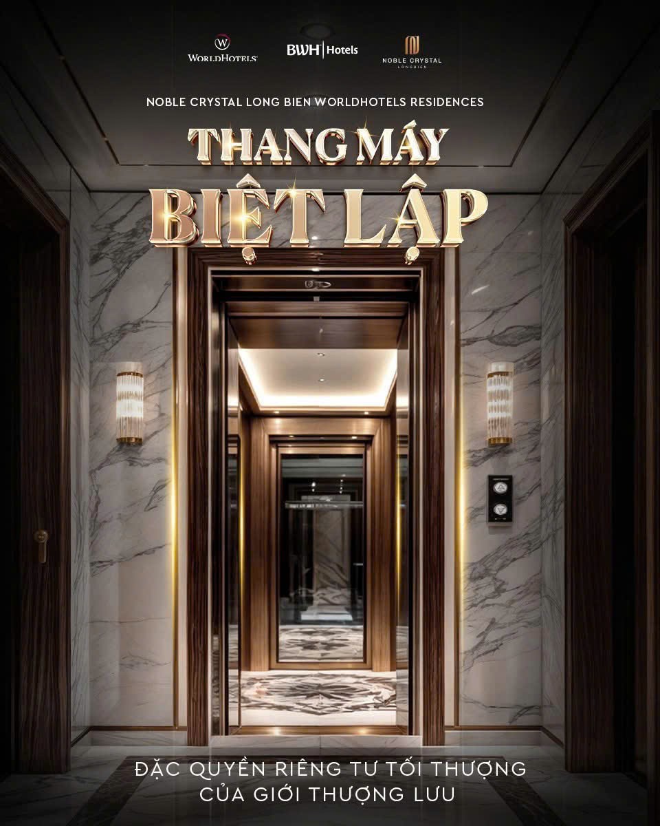 Mở bán biệt thự trên không NOBLE CRYSTAL Long Biên ngay gần Vinhomes Riverside 3