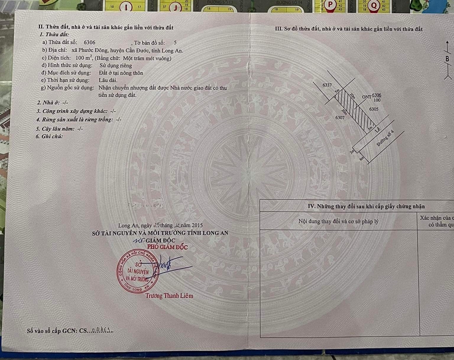 Đất nền kdc Phước Đông 100m2 cần bán gấp giá xã lỗ 830tr 5