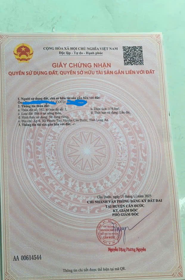 Đất nền thổ cư 180m2 mt 7 mét xã Phước Tuy giá rẻ đầu tư 850tr 7