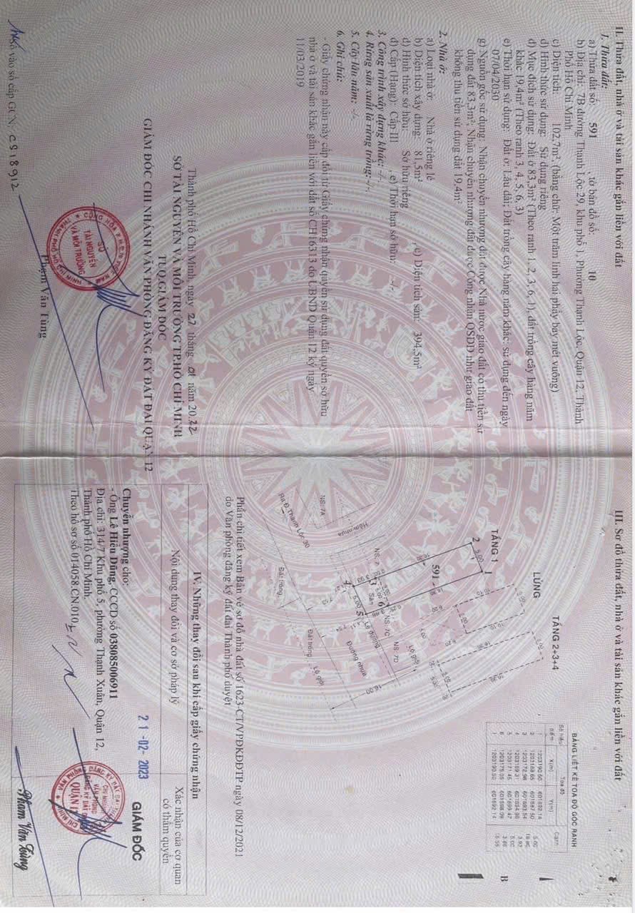 BÁN TRƯỜNG MẦM NON (10x20) MẶT TIỀN THẠNH LỘC 29 – TRUNG TÂM Q12 5