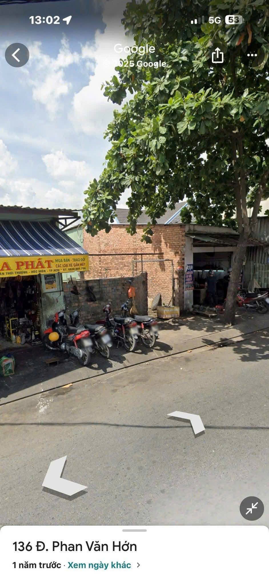 ĐẤT (5x25) MẶT ĐƯỜNG PHAN VĂN HỚN, XUÂN THỚI THƯỢNG, HÓC MÔNGIÁ CHỈ 6.3 TỶ 2