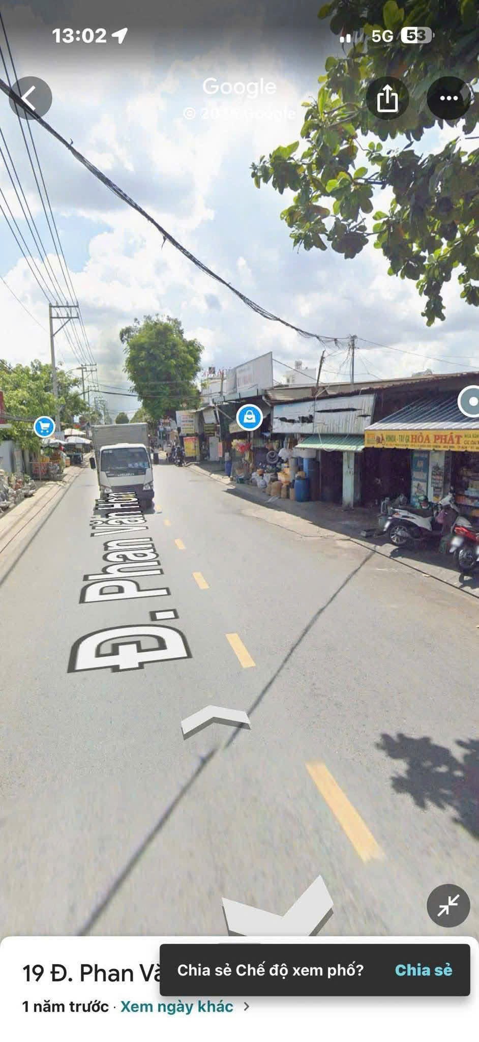 ĐẤT (5x25) MẶT ĐƯỜNG PHAN VĂN HỚN, XUÂN THỚI THƯỢNG, HÓC MÔNGIÁ CHỈ 6.3 TỶ 3