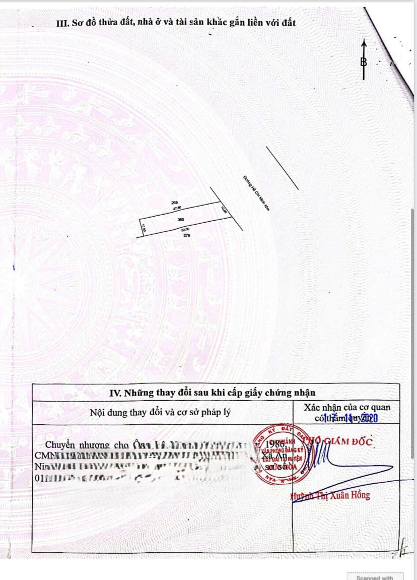 Bán đất full thổ mặt tiền nhựa Hồ Chí Minh, xã An Ninh Đông dt 500m2 giá 2,95 tỷ