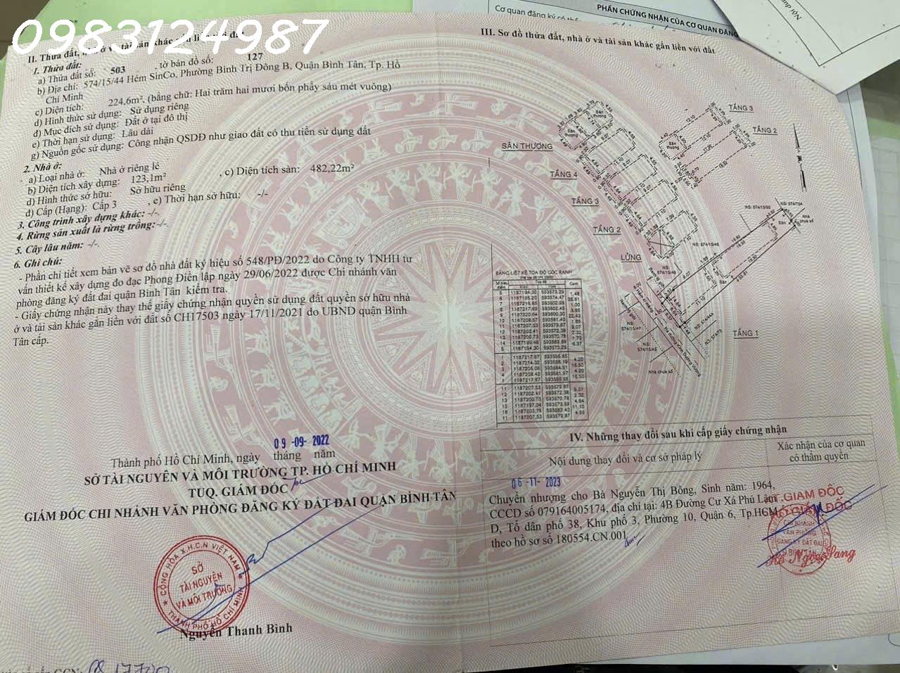 Chính chủ cần bán gấp lô đất và tài sản trên đất - Pháp lý hoàn chỉnh - Bình Trị Đông B, Bình Tân