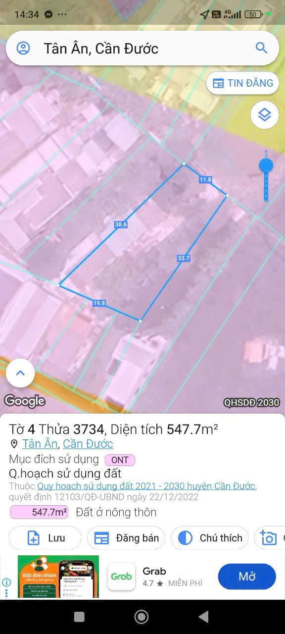 Đất thổ cư 968m2 mt xe hơi xã Tân Ân thích hợp làm nhà vườn giá rẻ 2 tỏi 3