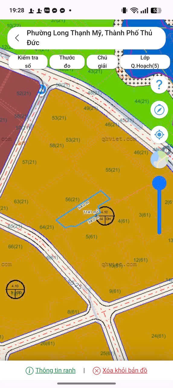 Cần bán Đất Phường Long Thạnh Mỹ, Quận 9, Diện tích 1141m², Giá 20 Tỷ 2