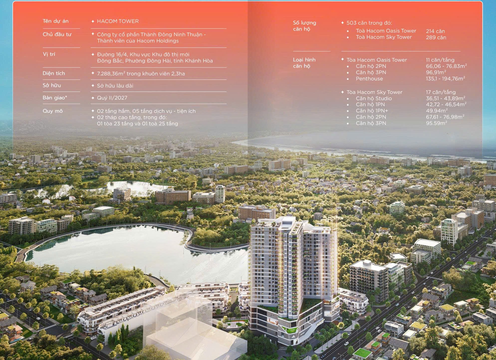 Cần bán Căn hộ chung cư dự án Hacom Mall Ninh Thuận, Diện tích 44.6m², Giá Thương lượng 2