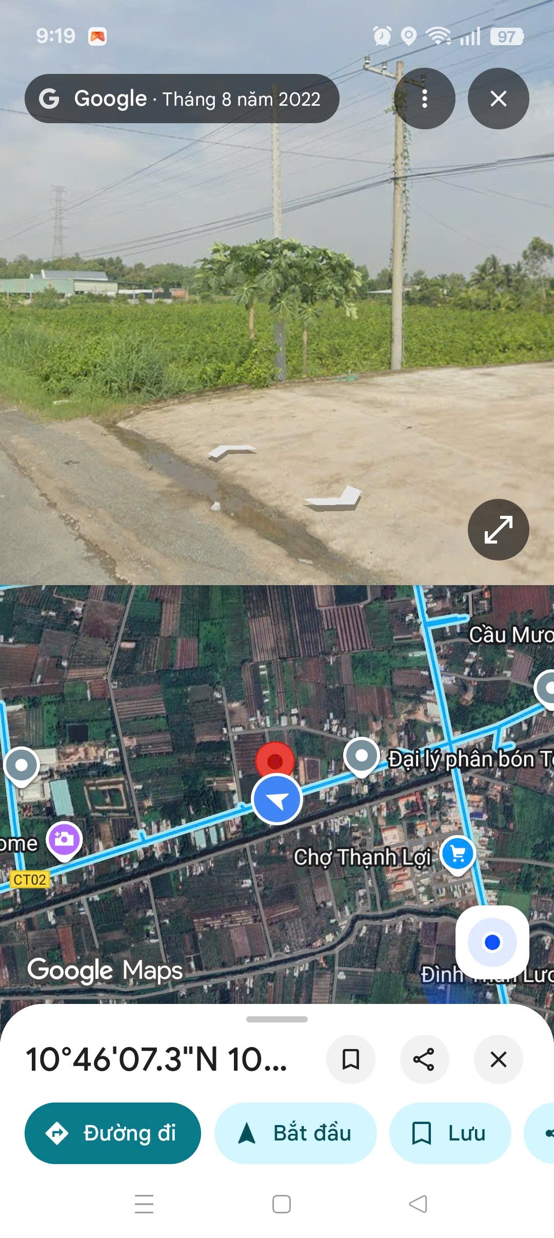 Bán nhà xưởng mặt tiền ql N2 , xã Thạnh Lợi tdt 2781m2 ( có 400m2 thổ) giá 9 tỷ 5