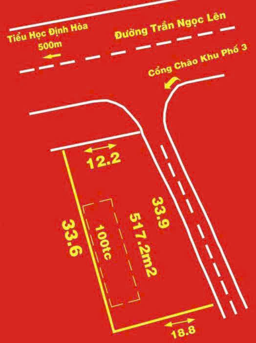 Cần bán Đất Thủ Dầu Một, Bình Dương, Diện tích 517m², Giá 016 Tỷ 2